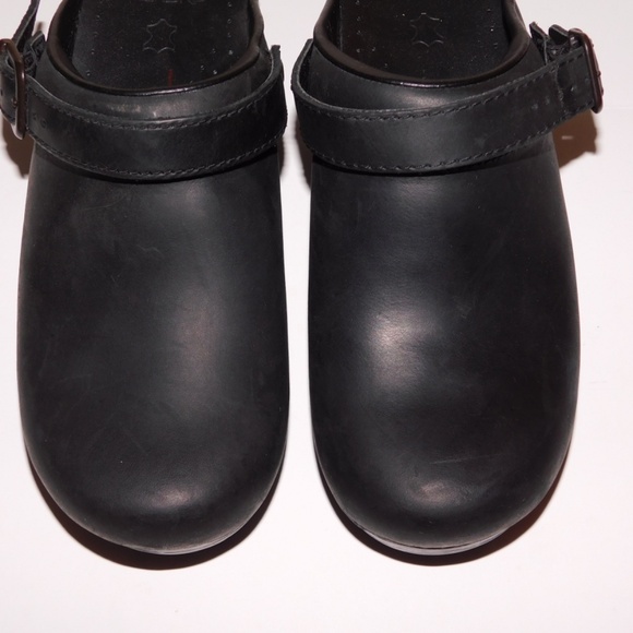 DANSKO ingrid black oiled open back clogs women 39 9 - Picture 5 of 8